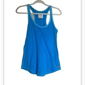 Y2K Hollister blue tank top size S